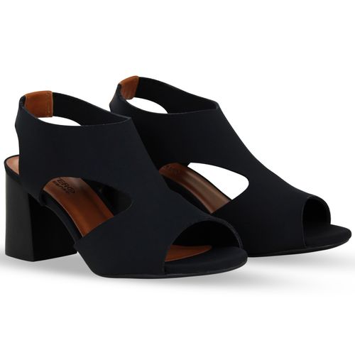 Sandália Sense Lycra Preto