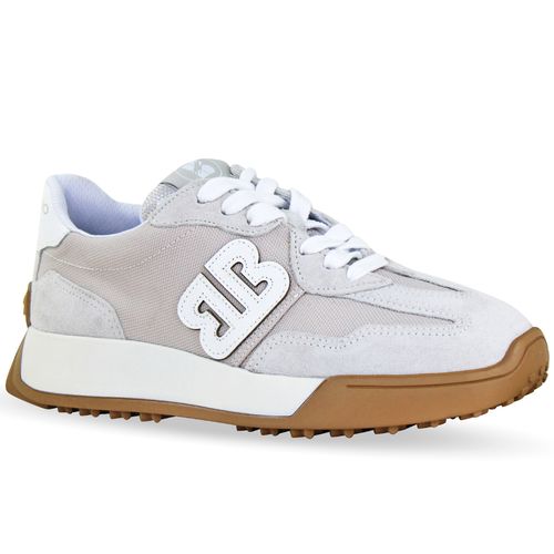 Tênis Couro Camurça Cinza Claro