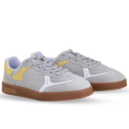 Tênis Couro Camurça Cinza Claro