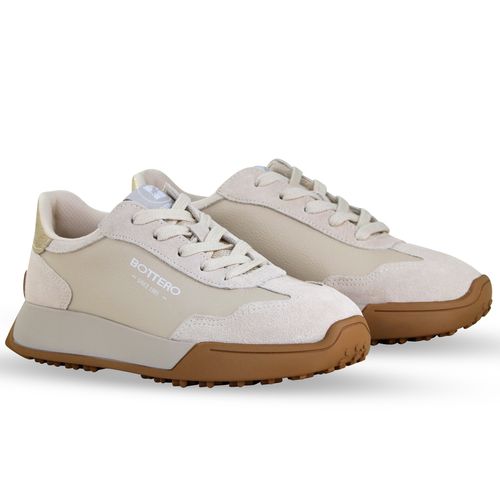 Tênis Couro Camurça Marfim