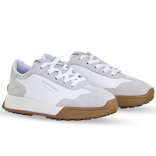 Tênis Couro Camurça Cinza Claro