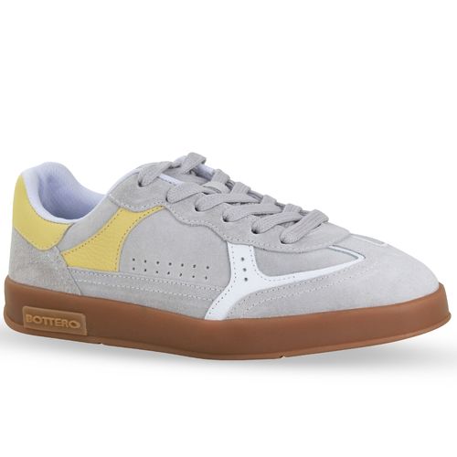 Tênis Couro Camurça Cinza Claro