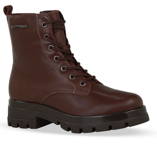 Bota Coturno Couro Atanado Napoli Wood
