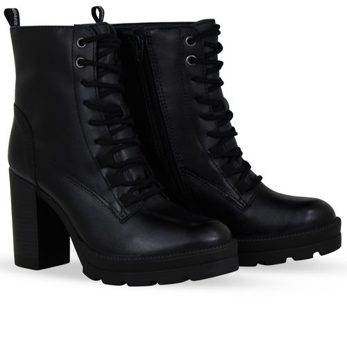 Bota Coturno Couro Atanado Napoli Preto