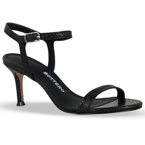 Sandália Couro Preto