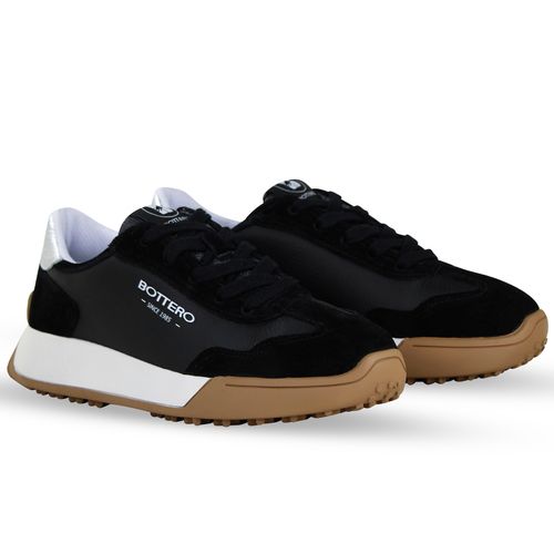 Tênis Couro Camurça Preto