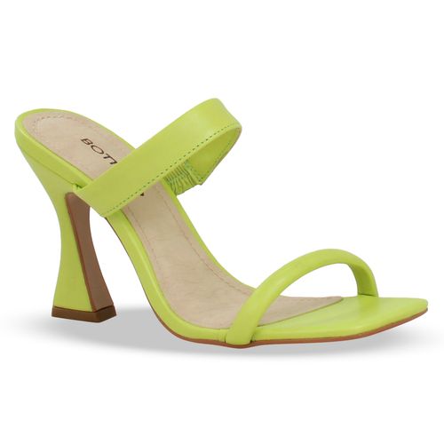 Tamanco Couro Atanado Napoli Verde Limone