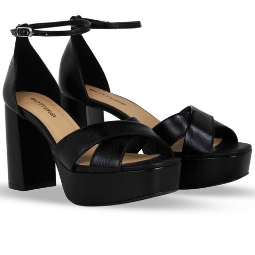 Sandália Couro Atenas Preto