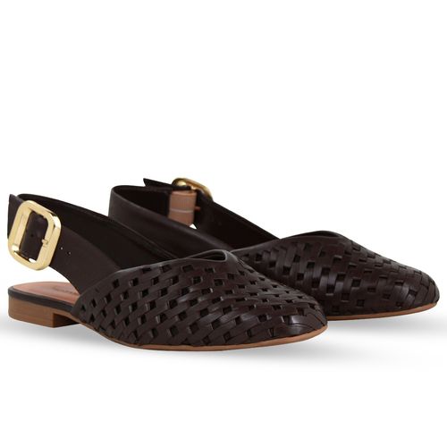 Sapatilha Couro Atanado Napoli Marrom