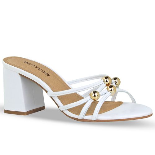 Tamanco Couro Burnish Branco