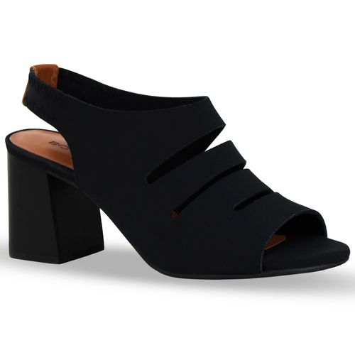 Sandália Sense Lycra Preto