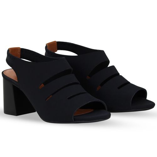 Sandália Sense Lycra Preto