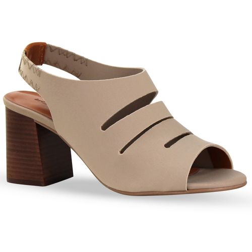 Sandália Sense Lycra Nude