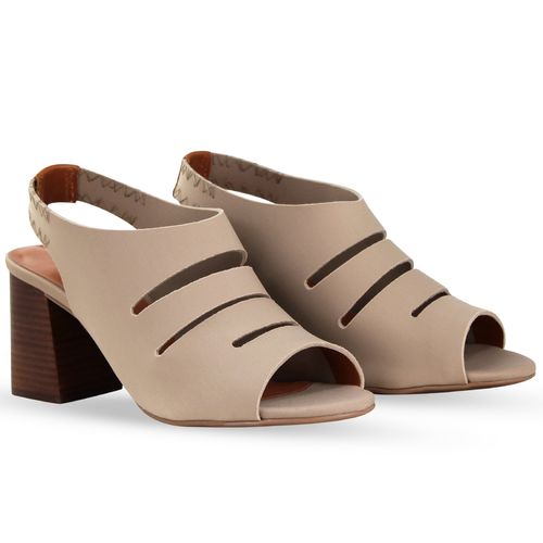 Sandália Sense Lycra Nude