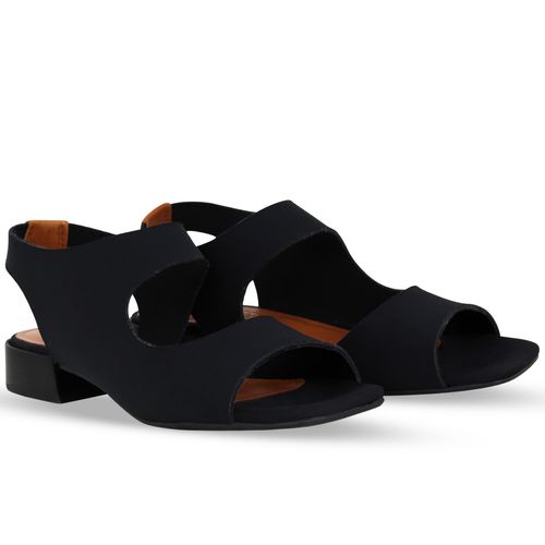 Sandália Sense Lycra Preto