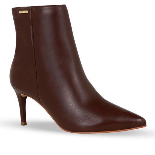 Bota Cano Baixo Couro Atanado Napoli Wood