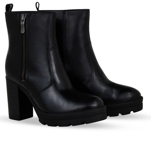 Bota Coturno Couro Atanado Napoli Preto