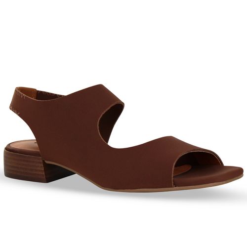 Sandália Sense Lycra Marrom