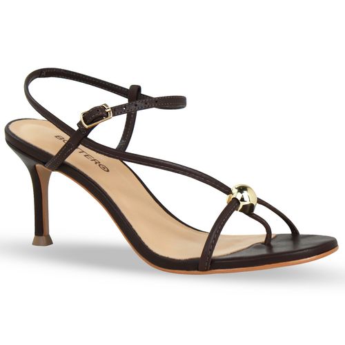 Sandália Couro Atanado Napoli Marrom