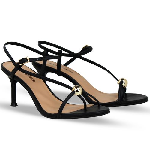 Sandália Couro Atanado Napoli Preto