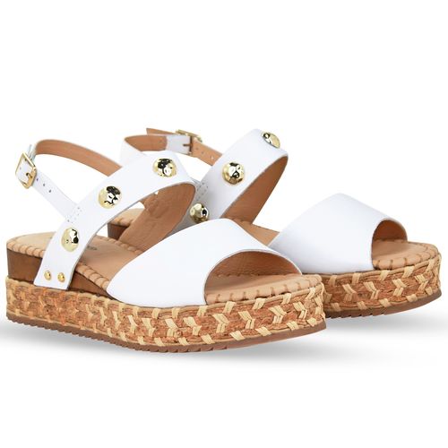 Sandália Couro Atanado Napoli Branco