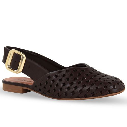 Sapatilha Couro Atanado Napoli Marrom