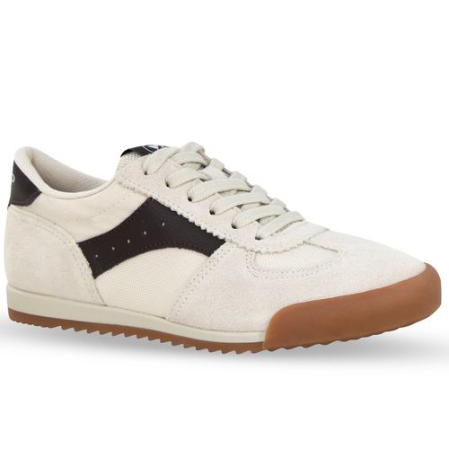 Tênis Couro Camurça Marfim