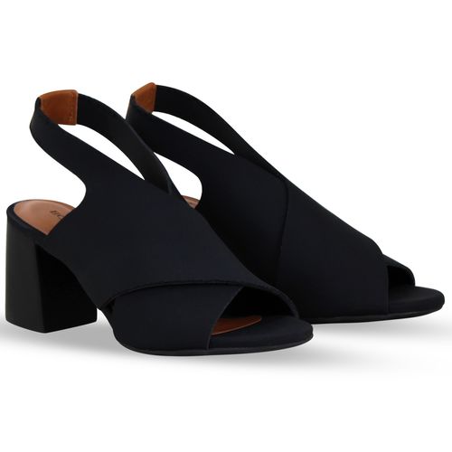 Sandália Sense Lycra Preto