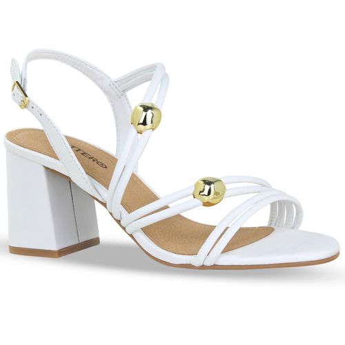 Sandália Couro Burnish Branco