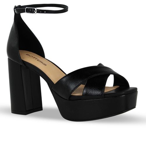 Sandália Couro Atenas Preto