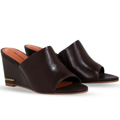 Tamanco Couro Atenas Marrom