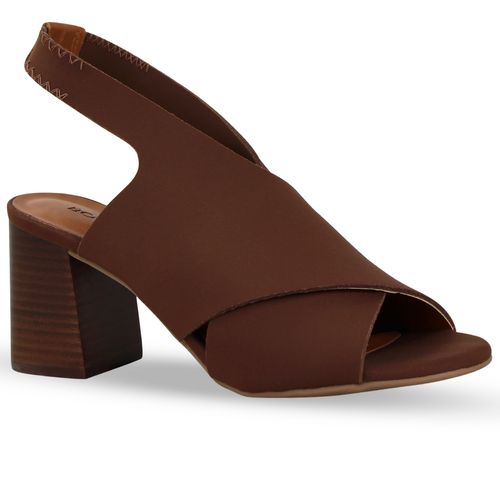 Sandália Sense Lycra Marrom