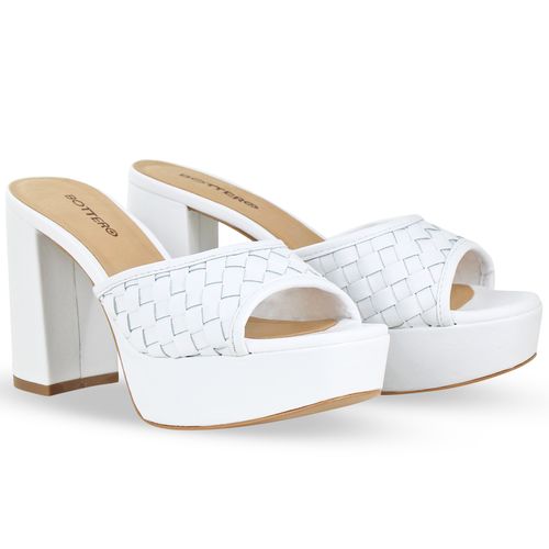 Tamanco Couro Atanado Napoli Branco