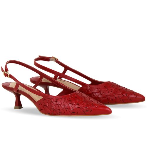 Sapato Couro Atanado Napoli Rouge