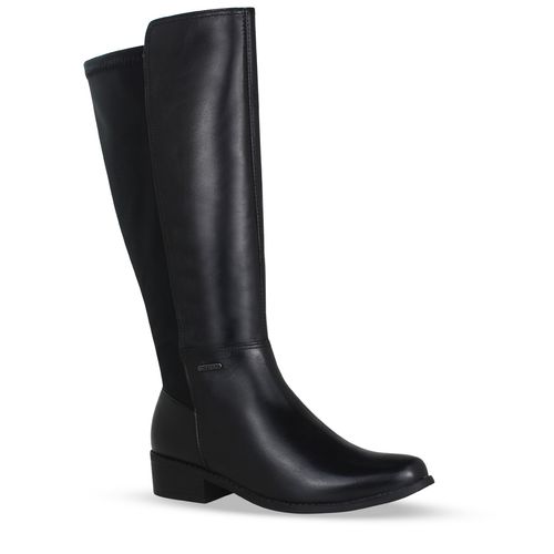 Bota Cano Longo Couro Atanado Napoli Preto