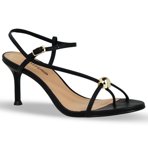 Sandália Couro Atanado Napoli Preto