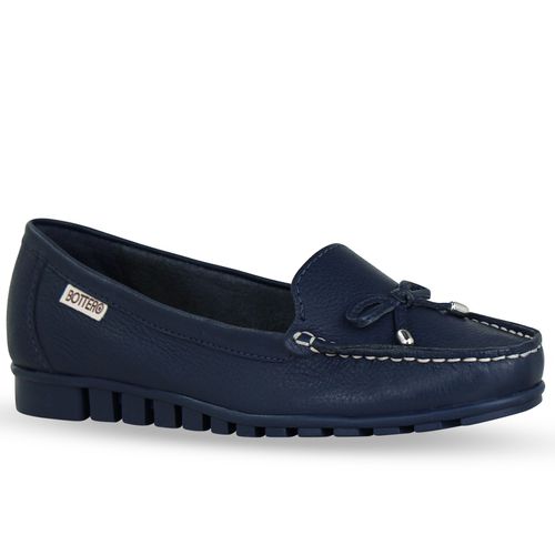 Sapato Mocassim Couro Burnish Marinho