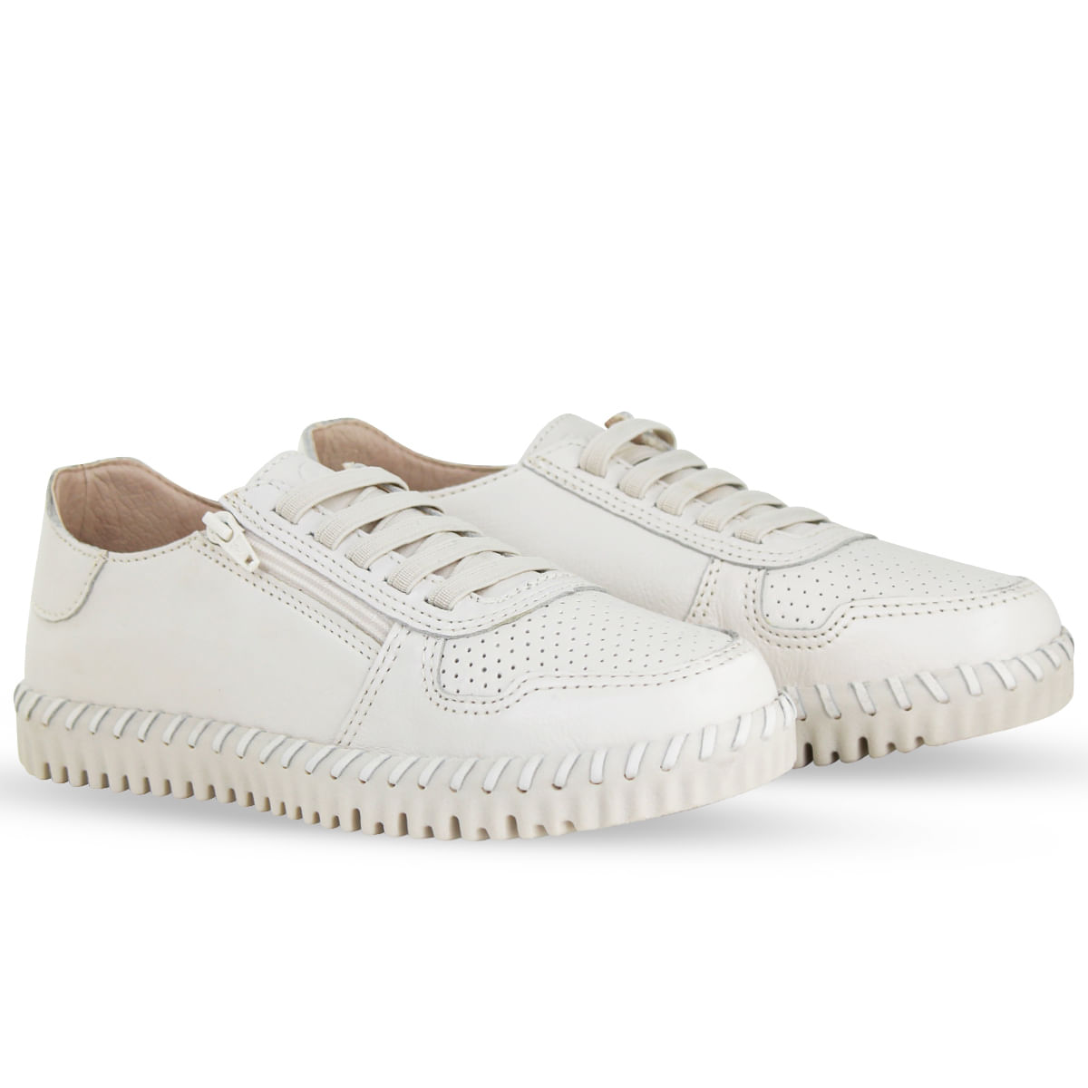 Tênis Twister Couro Burnish Off White